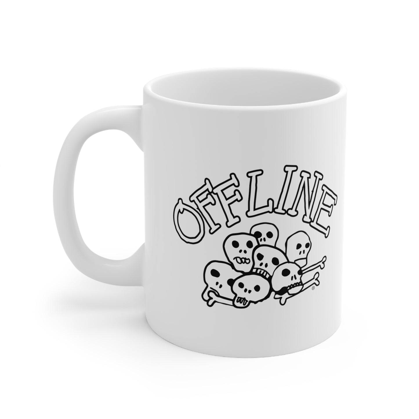 Offline Skull Pile - Ceramic Mug 11oz