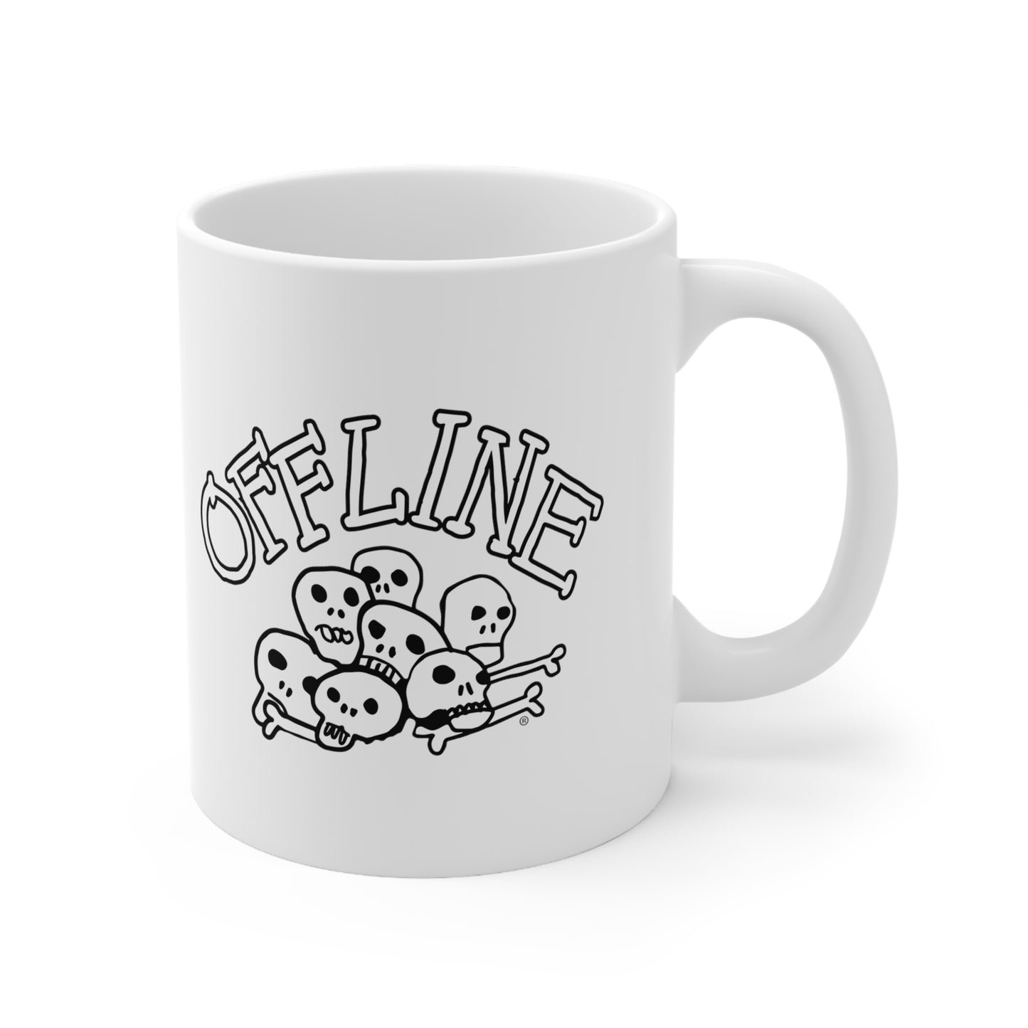 Offline Skull Pile - Ceramic Mug 11oz